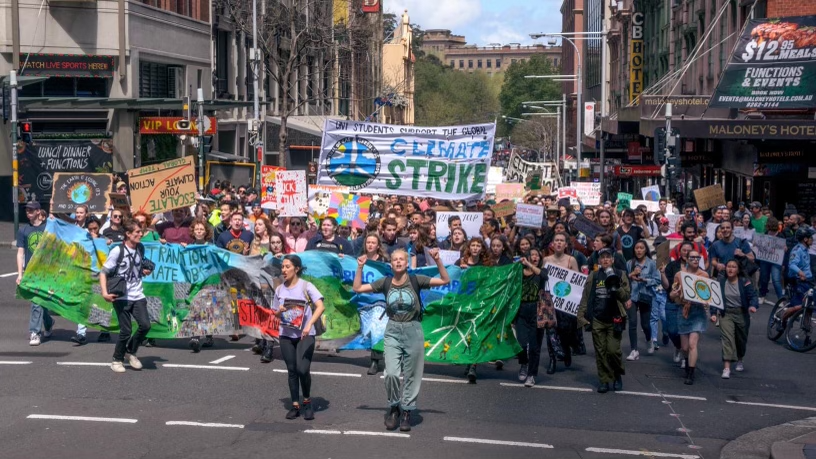 National Climate Strike Enviro Banner Paint