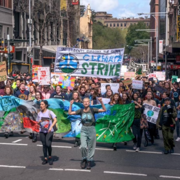 National Climate Strike Enviro Banner Paint