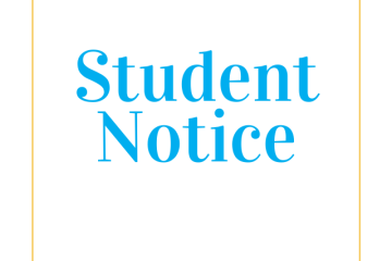 Student Notice 
